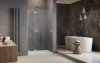 Radaway Essenza Pro Brushed Nickel Dwj drzwi wnękowe 110cm lewe  szczotkowany nikiel 10099110-91-01L